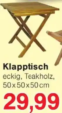 Wiglo Wunderland Klapptisch Angebot