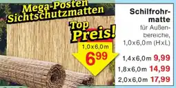 Wiglo Wunderland Schilfrohrmatte Angebot