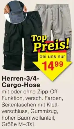 Wiglo Wunderland Herren-3/4 Cargo-Hose Angebot