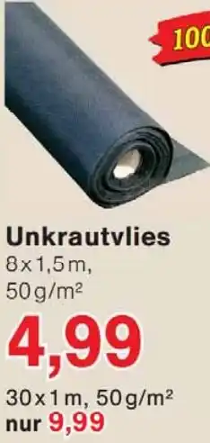 Wiglo Wunderland Unkrautvlies Angebot