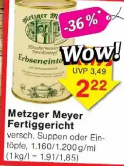 Jawoll Metzger Meyer Fertiggericht Angebot