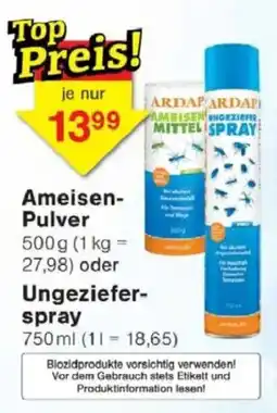Jawoll Ameisen Pulver oder Ungezieferspray Angebot