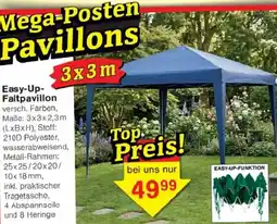 Jawoll Easy-Up Faltpavillon Angebot