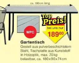 Jawoll Gartentisch Angebot