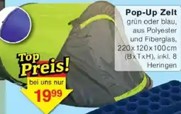 Jawoll Pop-Up Zelt Angebot