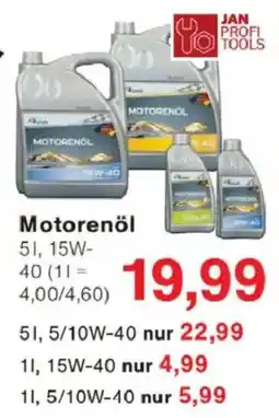Jawoll Jan profi tools motorenöl Angebot