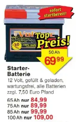 Jawoll Starter Batterie Angebot