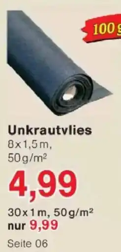 Jawoll Unkrautvlies Angebot