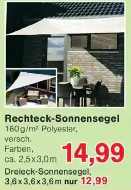 Jawoll Rechteck-Sonnensegel Angebot