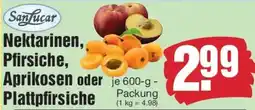 Edeka Sanlucar Nektarinen, Pfirsiche, Aprikosen oder Plattpfirsiche Angebot