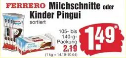 Edeka FERRERO Milchschnitte oder Kinder Pingui Angebot