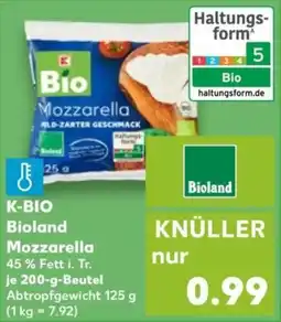 Kaufland K-BIO Mozzarella Angebot