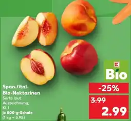 Kaufland Bio-Nektarinen Angebot