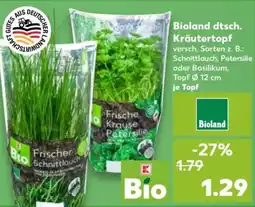 Kaufland Bioland dtsch. Kräutertopf Angebot