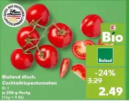 Kaufland Bioland dtsch. Cocktailrispentomaten Angebot