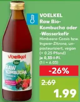 Kaufland VOELKEL Raw Bio Kombucha oder Wasserkefir Angebot
