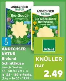 Kaufland Andechser natur bio-schnittkäse Angebot