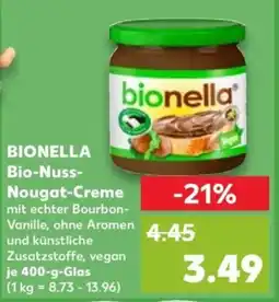 Kaufland BIONELLA Bio-Nuss Nougat-Creme Angebot