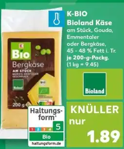 Kaufland K-BIO Bioland Käse Angebot