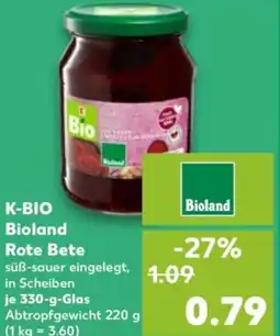 Kaufland K-BIO Bioland Rote Bete Angebot