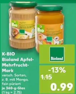 Kaufland K-BIO Bioland Apfel Mehrfrucht Mark Angebot