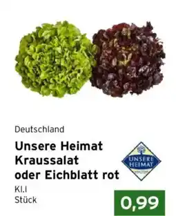 CAP Markt Unsere Heimat Kraussalat oder Eichblatt rot Angebot