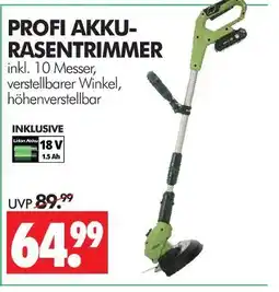 Wreesmann Profi akku-rasentrimmer Angebot