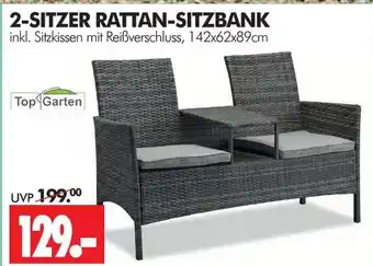 Wreesmann Top garten 2-sitzer rattan-sitzbank Angebot