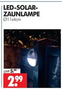 Wreesmann Led-solar-zaunlampe Angebot