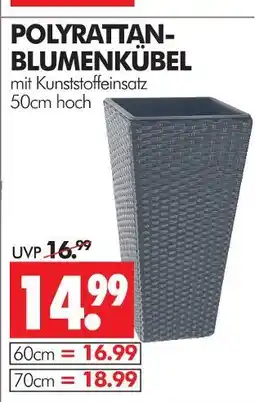 Wreesmann Polyrattan-blumenkübel 50cm Angebot