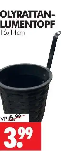 Wreesmann Polyrattan-blumentopf Angebot