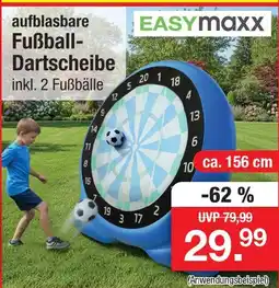 Zimmermann Easymaxx aufblasbare fußball-dartscheibe Angebot