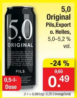 Zimmermann 5,0 original pils, export oder helles Angebot