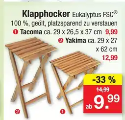 Zimmermann Klapphocker tacoma Angebot