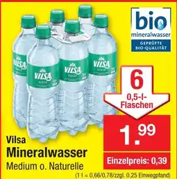 Zimmermann Vilsa mineralwasser medium o. naturelle Angebot