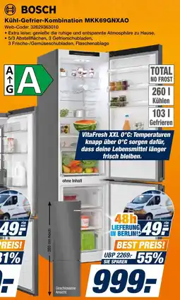 Expert Bosch kühl-gefrier-kombination mkk69gnxao Angebot