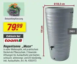 toom Baumarkt Toom regentonne maze Angebot