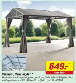 toom Baumarkt Pavillon haus style Angebot