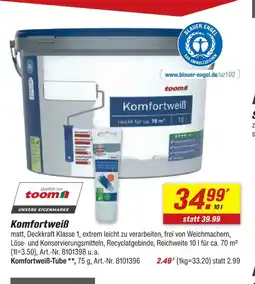 toom Baumarkt Toom komfortweiß Angebot