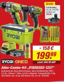 toom Baumarkt Ryobi akku-combo-kit r18ddsds-125t Angebot