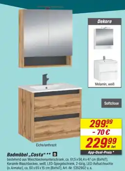toom Baumarkt Badmöbel costa Angebot