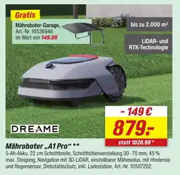 toom Baumarkt Dreame mähroboter a1 pro Angebot