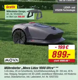 toom Baumarkt Mova mähroboter mova lidax 1000 ultra Angebot