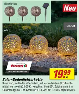 toom Baumarkt Toom solar-bodenlichterkette Angebot