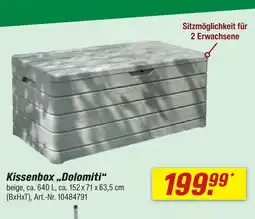 toom Baumarkt Kissenbox dolomiti Angebot