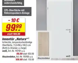 toom Baumarkt Innentür natura weiß Angebot
