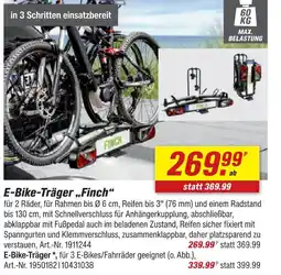 toom Baumarkt E-bike-träger 'finch' Angebot
