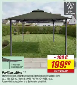 toom Baumarkt Pavillon alina Angebot