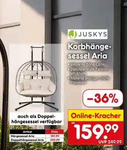 Netto Marken-Discount Juskys korbhängesessel aria Angebot