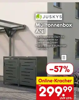 Netto Marken-Discount Juskys mülltonnenbox arel Angebot